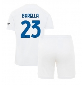 Inter Milan Nicolo Barella #23 Udebanetrøje Børn 2023-24 Kortærmet (+ Korte bukser)