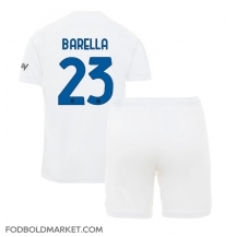 Inter Milan Nicolo Barella #23 Udebanetrøje Børn 2023-24 Kortærmet (+ Korte bukser)