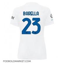 Inter Milan Nicolo Barella #23 Udebanetrøje Dame 2023-24 Kortærmet