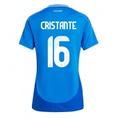 Italien Bryan Cristante #16 Hjemmebanetrøje Dame EM 2024 Kortærmet