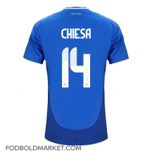 Italien Federico Chiesa #14 Hjemmebanetrøje EM 2024 Kortærmet