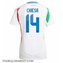 Italien Federico Chiesa #14 Udebanetrøje Dame EM 2024 Kortærmet