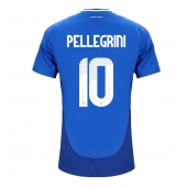 Italien Lorenzo Pellegrini #10 Hjemmebanetrøje EM 2024 Kortærmet