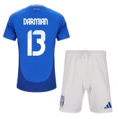 Italien Matteo Darmian #13 Hjemmebanetrøje Børn EM 2024 Kortærmet (+ Korte bukser)