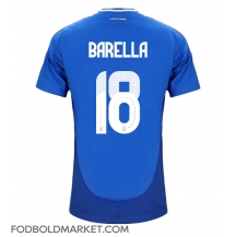 Italien Nicolo Barella #18 Hjemmebanetrøje EM 2024 Kortærmet