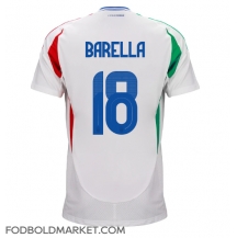 Italien Nicolo Barella #18 Udebanetrøje EM 2024 Kortærmet