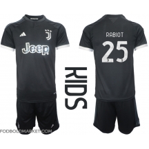 Juventus Adrien Rabiot #25 Tredjetrøje Børn 2023-24 Kortærmet (+ Korte bukser)