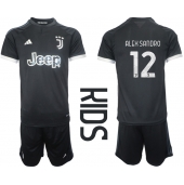 Juventus Alex Sandro #12 Tredjetrøje Børn 2023-24 Kortærmet (+ Korte bukser)