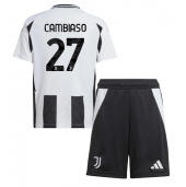 Juventus Andrea Cambiaso #27 Hjemmebanetrøje Børn 2024-25 Kortærmet (+ Korte bukser)