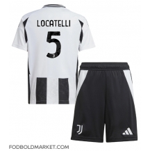 Juventus Manuel Locatelli #5 Hjemmebanetrøje Børn 2024-25 Kortærmet (+ Korte bukser)