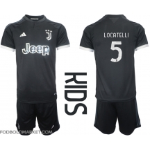 Juventus Manuel Locatelli #5 Tredjetrøje Børn 2023-24 Kortærmet (+ Korte bukser)