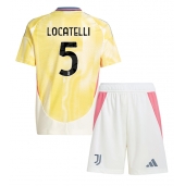 Juventus Manuel Locatelli #5 Udebanetrøje Børn 2024-25 Kortærmet (+ Korte bukser)