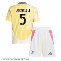 Juventus Manuel Locatelli #5 Udebanetrøje Børn 2024-25 Kortærmet (+ Korte bukser)