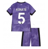 Liverpool Ibrahima Konate #5 Tredjetrøje Børn 2023-24 Kortærmet (+ Korte bukser)