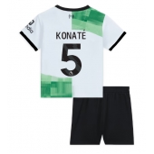 Liverpool Ibrahima Konate #5 Udebanetrøje Børn 2023-24 Kortærmet (+ Korte bukser)