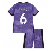 Liverpool Thiago Alcantara #6 Tredjetrøje Børn 2023-24 Kortærmet (+ Korte bukser)