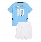 Manchester City Jack Grealish #10 Hjemmebanetrøje Børn 2024-25 Kortærmet (+ Korte bukser)