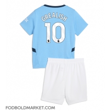 Manchester City Jack Grealish #10 Hjemmebanetrøje Børn 2024-25 Kortærmet (+ Korte bukser)