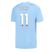 Manchester City Jeremy Doku #11 Hjemmebanetrøje 2023-24 Kortærmet