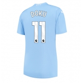 Manchester City Jeremy Doku #11 Hjemmebanetrøje Dame 2023-24 Kortærmet