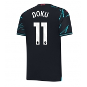 Manchester City Jeremy Doku #11 Tredjetrøje 2023-24 Kortærmet