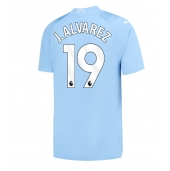 Manchester City Julian Alvarez #19 Hjemmebanetrøje 2023-24 Kortærmet