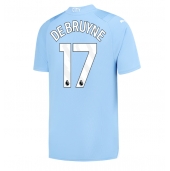 Manchester City Kevin De Bruyne #17 Hjemmebanetrøje 2023-24 Kortærmet