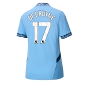 Manchester City Kevin De Bruyne #17 Hjemmebanetrøje Dame 2024-25 Kortærmet