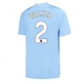 Manchester City Kyle Walker #2 Hjemmebanetrøje 2023-24 Kortærmet