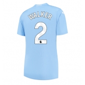 Manchester City Kyle Walker #2 Hjemmebanetrøje Dame 2023-24 Kortærmet