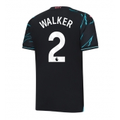 Manchester City Kyle Walker #2 Tredjetrøje 2023-24 Kortærmet