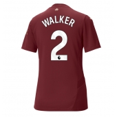 Manchester City Kyle Walker #2 Tredjetrøje Dame 2024-25 Kortærmet