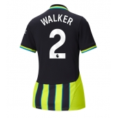 Manchester City Kyle Walker #2 Udebanetrøje Dame 2024-25 Kortærmet