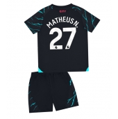 Manchester City Matheus Nunes #27 Tredjetrøje Børn 2023-24 Kortærmet (+ Korte bukser)