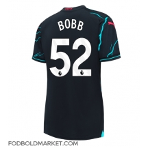 Manchester City Oscar Bobb #52 Tredjetrøje Dame 2023-24 Kortærmet