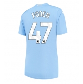 Manchester City Phil Foden #47 Hjemmebanetrøje Dame 2023-24 Kortærmet