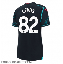 Manchester City Rico Lewis #82 Tredjetrøje Dame 2023-24 Kortærmet