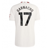 Manchester United Alejandro Garnacho #17 Tredjetrøje 2023-24 Kortærmet