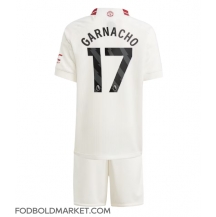 Manchester United Alejandro Garnacho #17 Tredjetrøje Børn 2023-24 Kortærmet (+ Korte bukser)