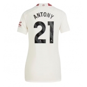 Manchester United Antony #21 Tredjetrøje Dame 2023-24 Kortærmet