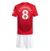 Manchester United Bruno Fernandes #8 Hjemmebanetrøje Børn 2024-25 Kortærmet (+ Korte bukser)