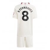 Manchester United Bruno Fernandes #8 Tredjetrøje Børn 2023-24 Kortærmet (+ Korte bukser)