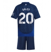 Manchester United Diogo Dalot #20 Udebanetrøje Børn 2024-25 Kortærmet (+ Korte bukser)