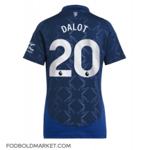 Manchester United Diogo Dalot #20 Udebanetrøje Dame 2024-25 Kortærmet