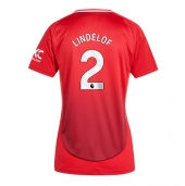 Manchester United Victor Lindelof #2 Hjemmebanetrøje Dame 2024-25 Kortærmet