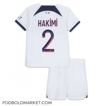 Paris Saint-Germain Achraf Hakimi #2 Udebanetrøje Børn 2023-24 Kortærmet (+ Korte bukser)