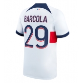 Paris Saint-Germain Bradley Barcola #29 Udebanetrøje 2023-24 Kortærmet