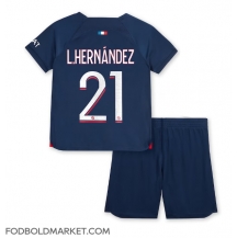 Paris Saint-Germain Lucas Hernandez #21 Hjemmebanetrøje Børn 2023-24 Kortærmet (+ Korte bukser)