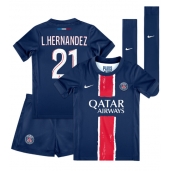 Paris Saint-Germain Lucas Hernandez #21 Hjemmebanetrøje Børn 2024-25 Kortærmet (+ Korte bukser)