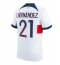 Paris Saint-Germain Lucas Hernandez #21 Udebanetrøje 2023-24 Kortærmet